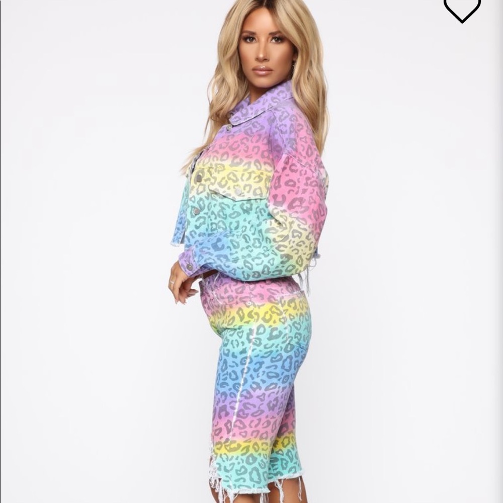 Animal Print Jean SHORTS | Fashion Nova NWT